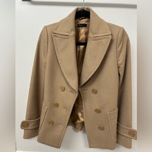 United Colors Of Benetton Camel Pea Coat
